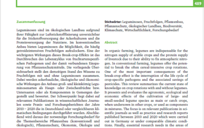 Fruchtfolgen mit und ohne Leguminosen: ein Review